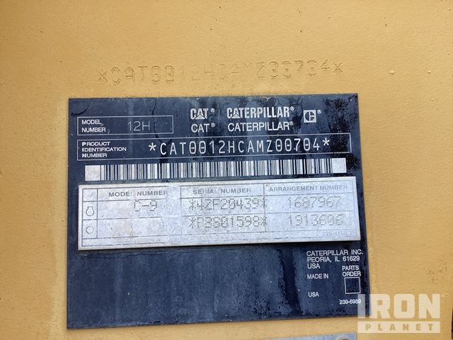 MOTOCONFORMADORA CATERPILLAR 12H 2005