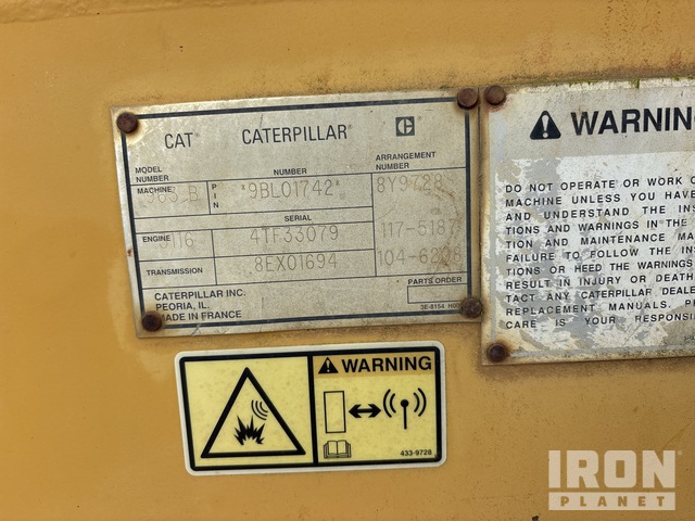 CARGADOR SOBRE ORUGAS 1997 CATERPILLAR 963B