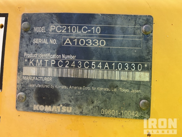 EXCAVADORA 2014 KOMATSU PC210LC10