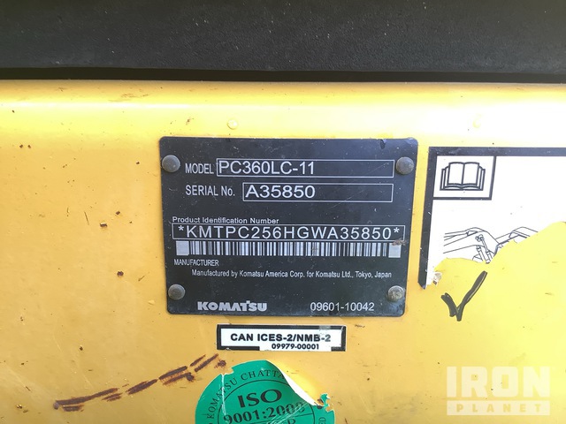 EXCAVADORA 2017 KOMATSU PC360LC11