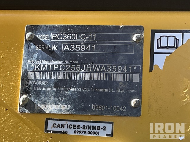 EXCAVADORA 2017 KOMATSU PC360LC11