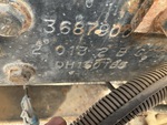 Frame Stamp Serial Number/VIN Photo