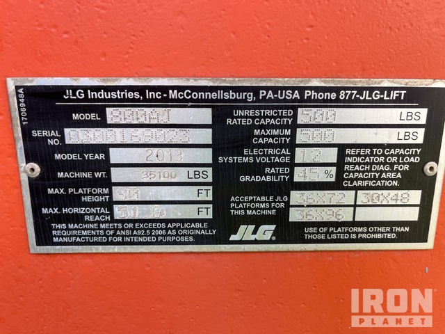 ELEVADOR ARTICULADO 2013 JLG 4WD 800AJ