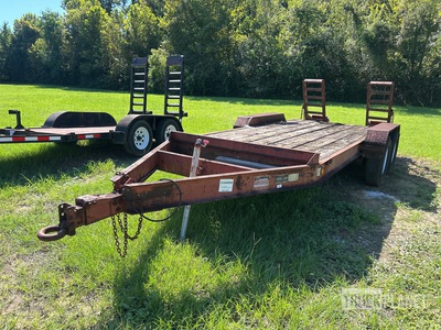 1988 Custom 6T500HS 12000 lb 16 ft T/A Equipment Trailer
