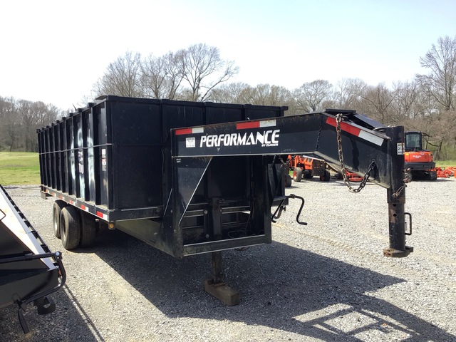 Performance Trailers Performance Trailer GD202 20 ft T/A 2-Way Demolition Gooseneck End Dump ...