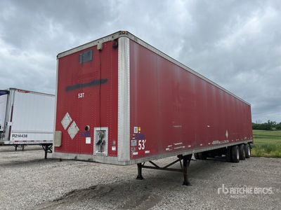 2001 Wabash DVCVHPC 53 ft x 102 in Tri/A Van Trailer