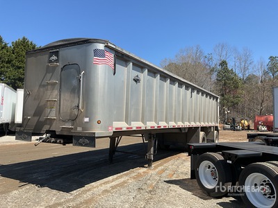 2021 Trailstar T/A Spread Axle Aluminum مقطورة للتفريغ الخلفي