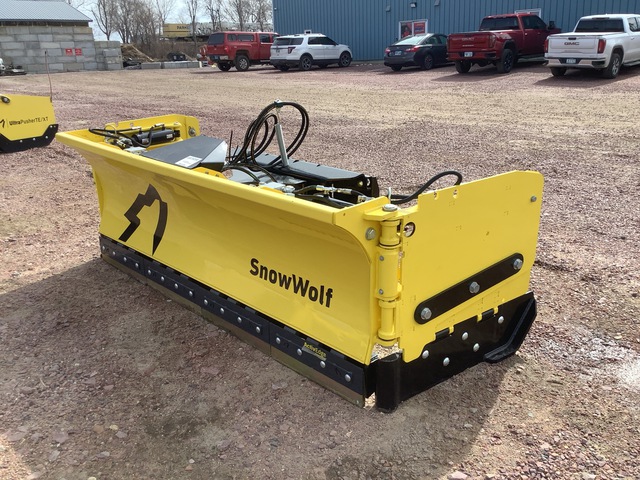 2024 Snow Wolf 8 ft Snow Plow - Fits Skid Steer Loader (Unused) 2024 Snow Wolf 8 ft Snow Plow - Fits Skid Steer Loader (Unused)