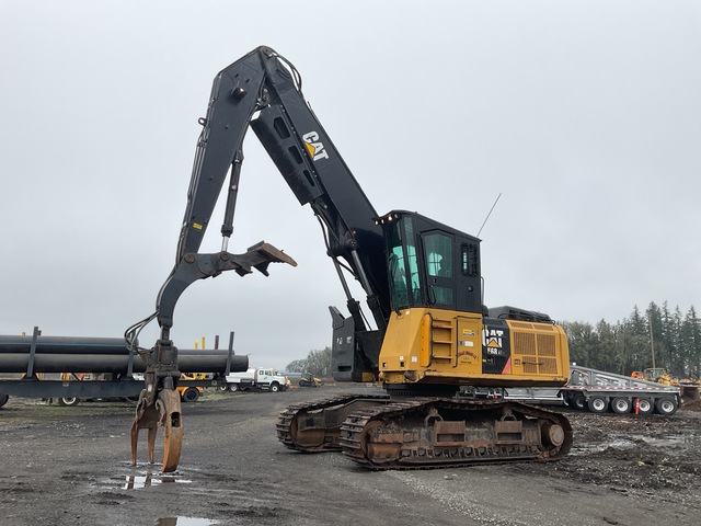 2014 Cat 568LL Track Mounted Heel Boom Log Loader