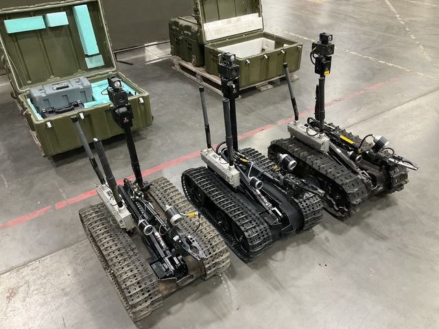 (3) Tracked Tactical Robots
