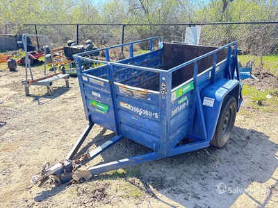 2001 Millerbilt 6 ft S/A Utility Trailer