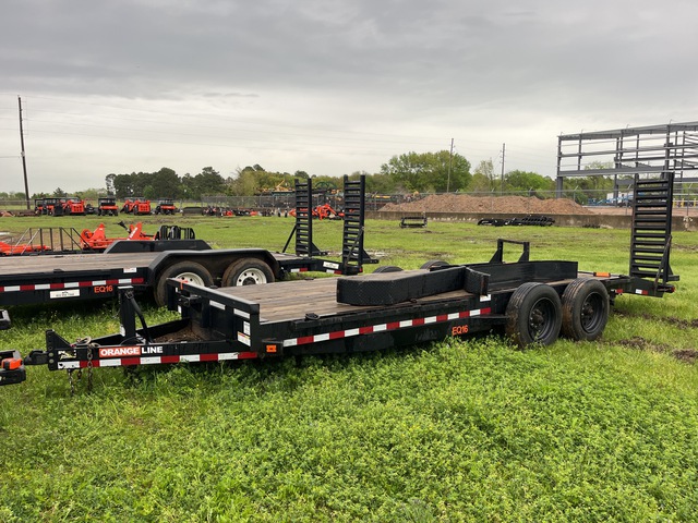 2020 Orange Line 17 ft T/A Equipment Trailer