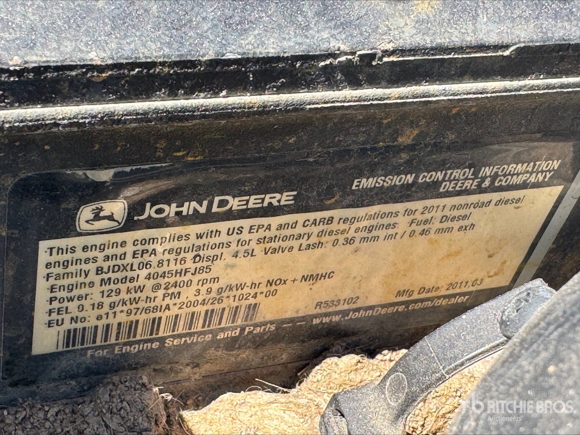 Surplus John Deere 4045HFJ85 Turbo Diesel Engine in Albany