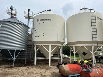 Wheatland 1510 +/- 70 ton Smooth Wall Hopper Grain Bin