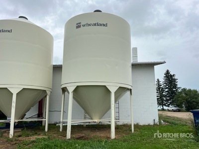 Wheatland 1510 +/- 70 ton Smooth Wall Hopper Grain Bin