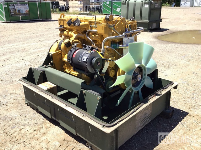 Surplus Cat 3116 Turbo Diesel Engine w/Shipping Container in Hooks ...