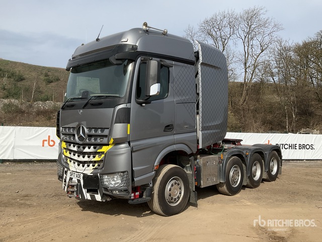 2017 Mercedes-Benz Arocs 4163 8x4 Twin-Steer 8x4 180-Ton. Quad/A ...