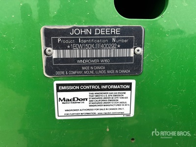 2014 John Deere W150 35 ft Windrower