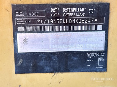 2004 Cat 430D 4x4 Retroexcavadora