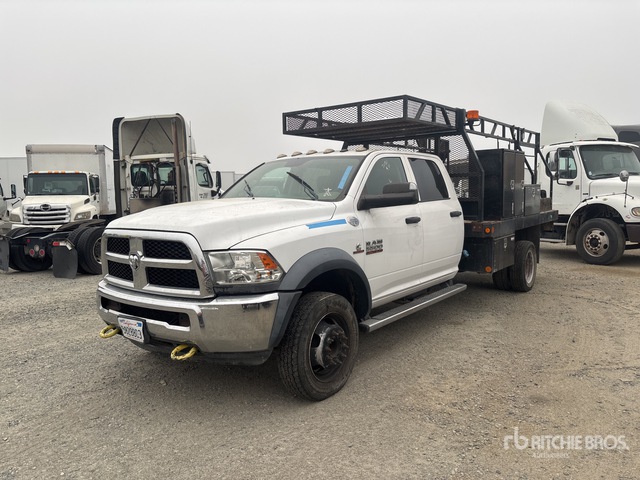 2018 Dodge Ram 5500 4x4 Crew Cab Flatbed Truck | Ritchie Bros. Auctioneers
