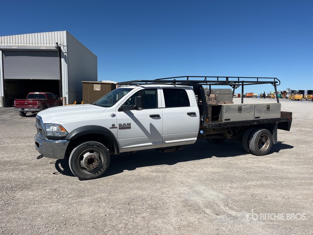 2018 Ram 5500 4x4 Crew Cab Flatbed Truck | Ritchie Bros. Auctioneers