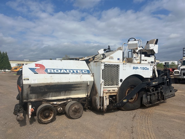 2013 Roadtec RP190E Wheel Asphalt Paver