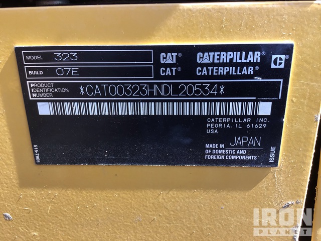EXCAVADORA 2023 CATERPILLAR 323