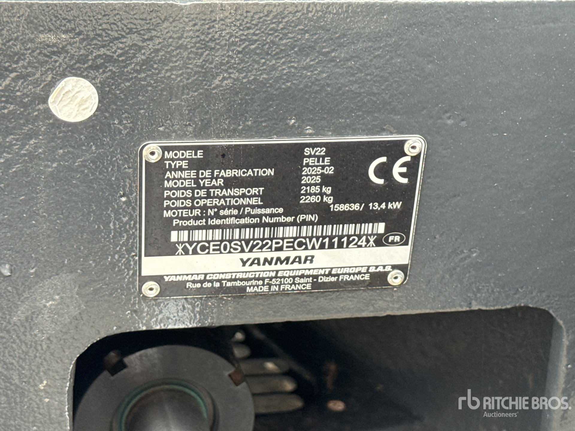 2025 Yanmar SV22 Mini Excavadora (Unused)