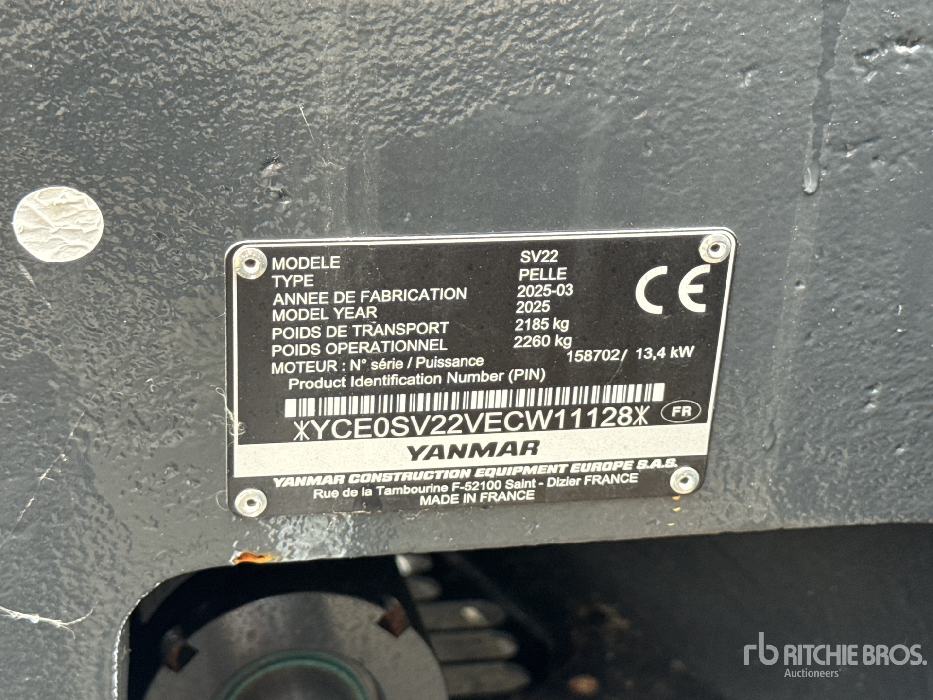 2025 Yanmar SV22 Mini Excavadora (Unused)