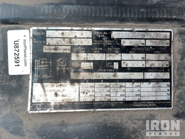 MONTACARGAS 2016 LINDE H30T