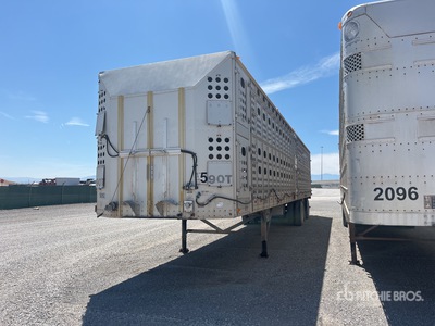 2009 Merritt 51 ft T/A Spread Axle Remolque para ganado