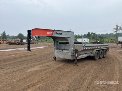 Brandt 16 ft Tri/A Gooseneck مقطورة تفريغ خفيفة