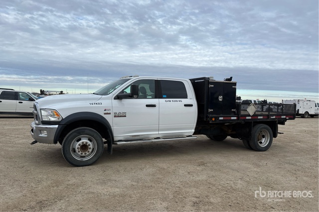 2016 Ram 5500 SLT 4x4 Crew Cab Flatbed Truck | Ritchie Bros. Auctioneers
