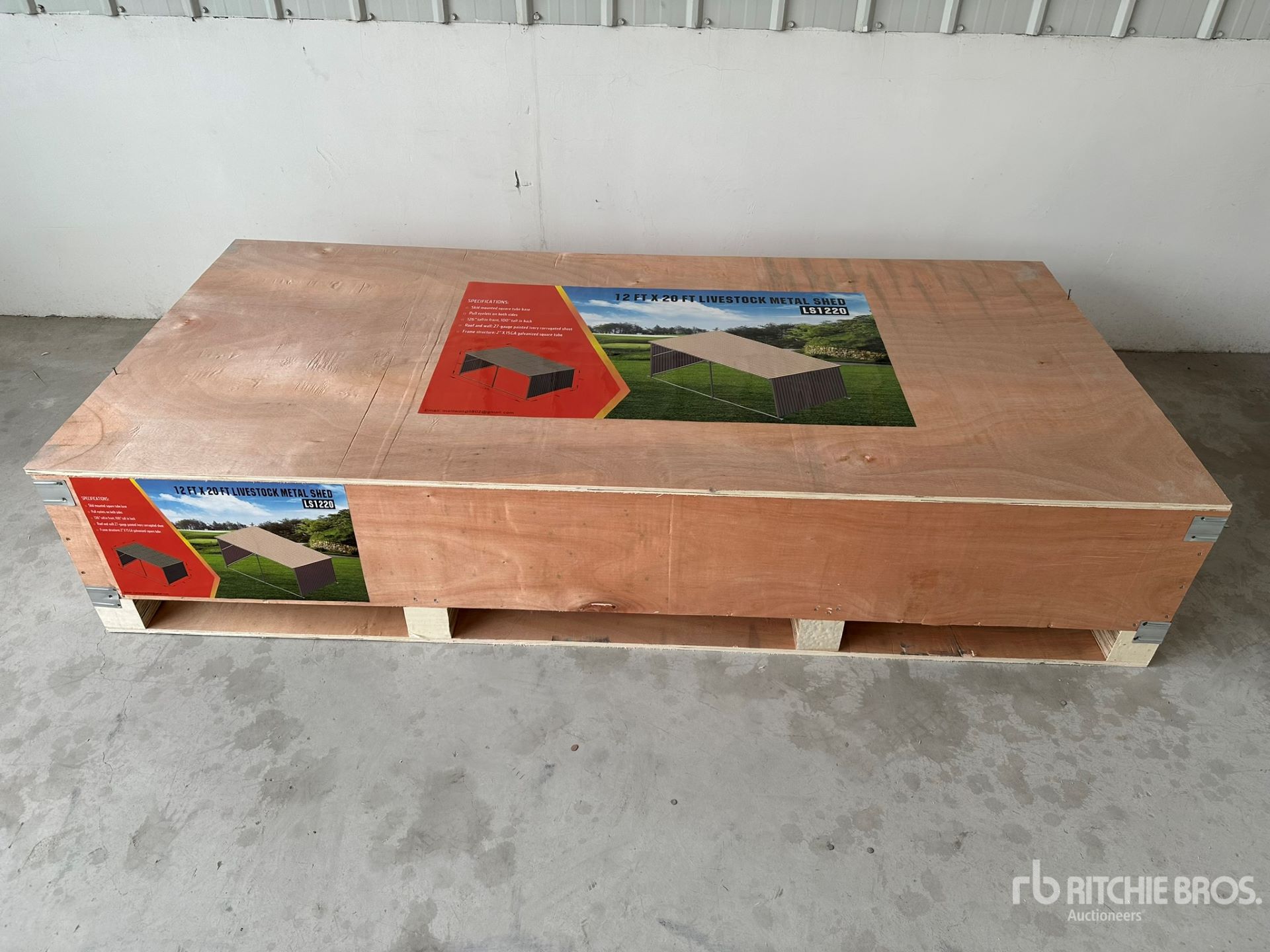 2025 Agriquip LS1220 12 ft x 20 ft Metal Livestock Shelter (Unused)