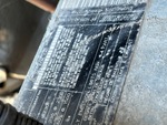 Engine with Emission Label