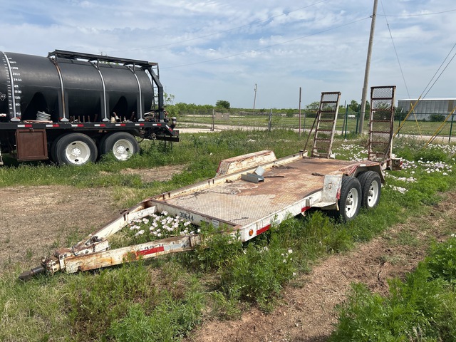 1999 Fleming 14 ft T/A Equipment Trailer