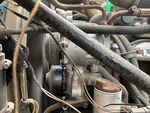 Engine with A/C Compressor