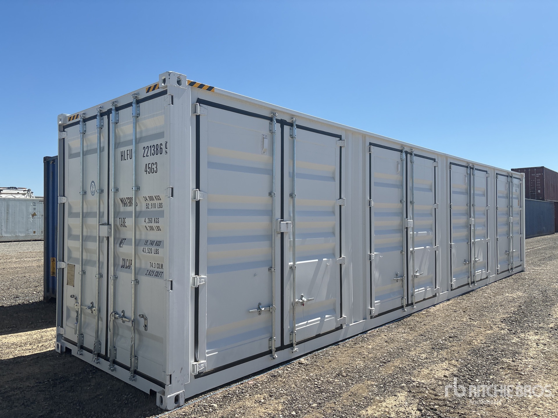 2025 40 ft High Cube Multi-Door Storage Container
