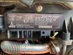 Engine with Emission Label