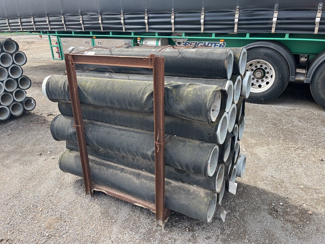 Quantity of (20) 1500 mm Hot Dipped Galvanised Carbon Hollow Bar (Unused)