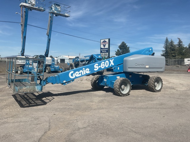 2011 Genie S-60X 4WD Dual Fuel Telescopic Boom Lift