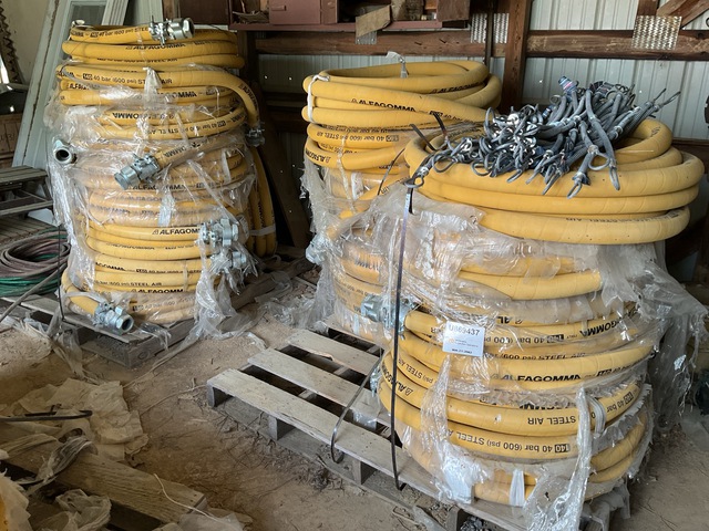 Quantity of (20) Alfagomma 2.5 in 50 ft Rubber 600 PSI Tubing (Unused)