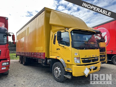 2012 Mitsubishi Fuso Fighter 6x2 Curtain Side Truck (Inoperable)