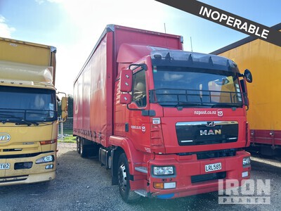 2018 MAN TGM 18.340 6x2 Curtain Side Truck (Inoperable)