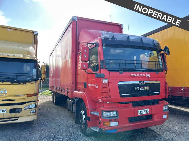2018 MAN TGM 18.340 6x2 Tautliner Truck (Inoperable)