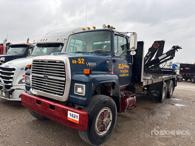 Hiab 140 AW 6000 kg Knuckle Boom on 1989 Ford LNT8000 6x4 Crane Truck (Inoperable)