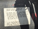 Engine with Emission Certification Label