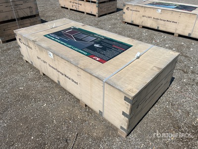 2025 KJ K2223G 22 ft x 23 ft Double Garage Metal Opslag Gebouw (Unused)