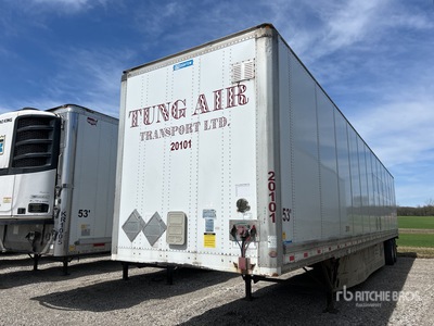 2012 Stoughton ZGPVW-535T-A-C-AR 53 ft x 102 in T/A Van Trailer