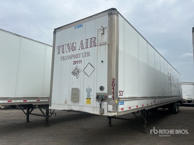 2013 Stoughton ZGPVW-535T-A-C-AR 53 ft x 102 in T/A Remolque de furgoneta